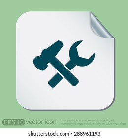 hammer and wrench, symbol settings.