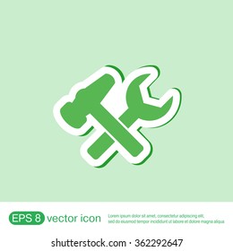 hammer and wrench, symbol settings.