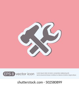 hammer and wrench, symbol settings.