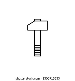 hammer, wrench, tools icon. Can be used for web, logo, mobile app, UI, UX on white background