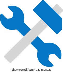 Herramientas de tracción de martillo Configurar Icono de concepto Ilustración