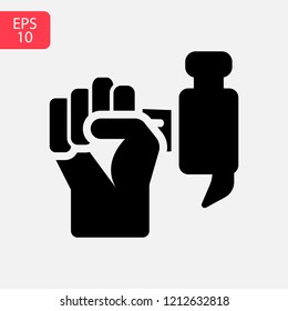 Hammer and wrench vector icon
