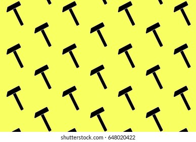 hammer yellow modern vector, clean simple editable pattern