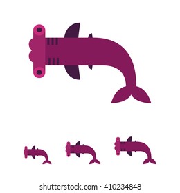 Hammerhead shark icon