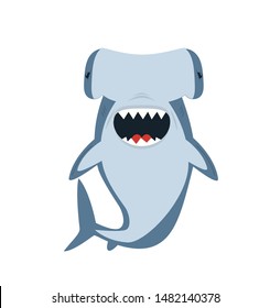 Hammerhead Shark isolated on white background vector