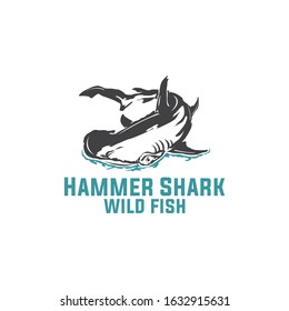 Hammerhead sharks seen from above, good icon for you