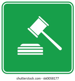 Hammer,law icon design,clean vector