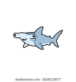 HAMMERMAN SHARK CARTOON VECTOR ILLUSTRATION