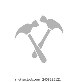 hammers icon on a white background, vector illustration