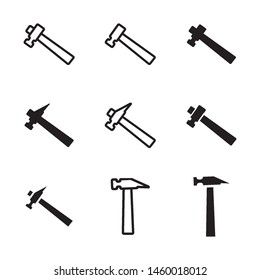 Hammers icon vector design template