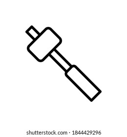 Hammers icon vector outline style. Repair