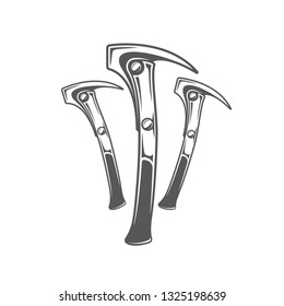 Hammers isolated on white background. Modern carpentry tool. Vector illustration