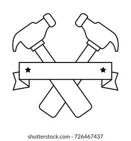 hammers labour day celebration emblem