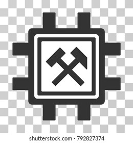 Hammers Mining Pool vector icon. Illustration style is flat iconic symbol on a chess transparent background.