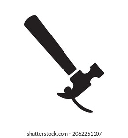 hammers and nails are objects that are always used in house building activities. icon vector illustration
