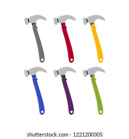 hammers set cartoon vector illustration. Flat concept vector illustration.
