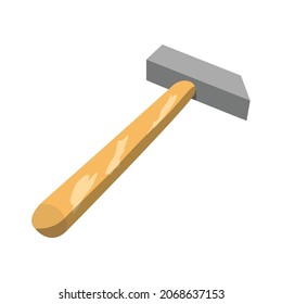 Los martillos se usan normalmente para clavar, arreglar un objeto, forjar metal y destruir ilustraciones de vectores de objetos