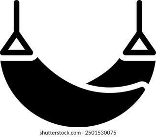 Hängematte Glyphe Symbol Illustration Vektor