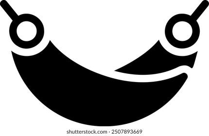 hammock glyph icon illustration vector