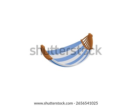 hammock icon 3d illustration render