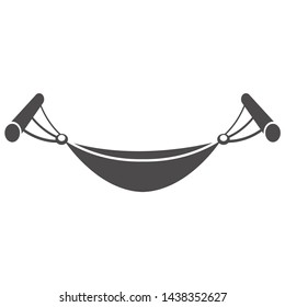 Hammock icon in flat style.Vector illustration.