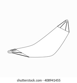 Hammock icon, isometric 3d style
