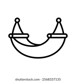 Hammock icon line vector illustration design in trendy style