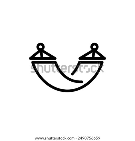 Hammock icon on white background. Eps 10.