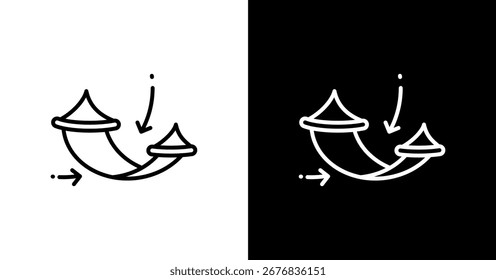Hängematte Symbol Set Design Inspiration
