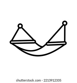 Icono de la hamaca. inicio de sesión para concepto móvil y diseño web. ilustración vectorial