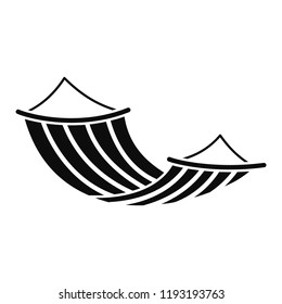 Hammock icon. Simple illustration of hammock vector icon for web design isolated on white background