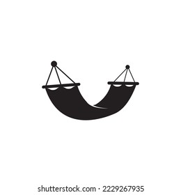 hammock icon vector illustration logo template.