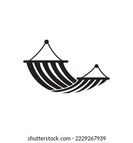 plantilla de logotipo de ilustración de vector de icono de hammock.