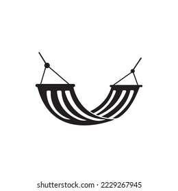 hammock icon vector illustration logo template.