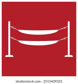 hammock icon vector illustration logo template.