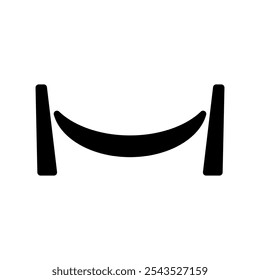 Hammock Icon Vector Symbol Design Illustration