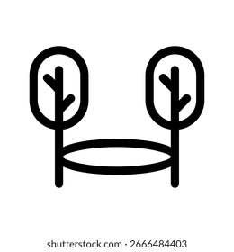 Hammock Icon Vector Symbol Design Illustration