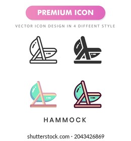 hammock icon for your website design, logo, app, UI. Vector graphics illustration and editable stroke.