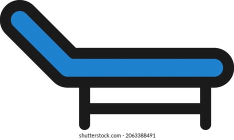 Hammock Line Filled Vector Icon Design
