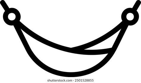 hammock line icon illustration vector