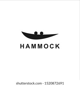 hammock logo template design vector, creative concept idea
