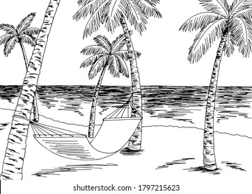 1,401 Hammock sketch Images, Stock Photos & Vectors | Shutterstock