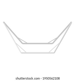 hammock stand. mounts. hanging a hammock without support. stock vector illustration on a white background.
