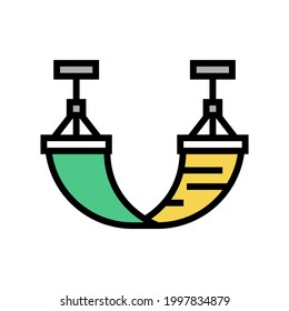 hammock summer accessory for resting color icon vector. hammock summer accessory for resting sign. isolated symbol illustration