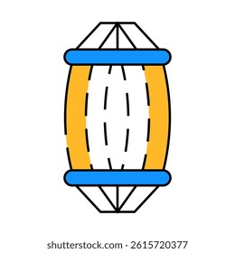 hammock tool line icon vector. hammock tool sign. isolated symbol illustration