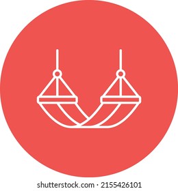 Hammock vector icon. Can be used for printing, mobile and web applications.