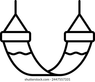 Icono de Vector de hamaca. Se puede utilizar para la impresión, aplicaciones móviles y de Web.