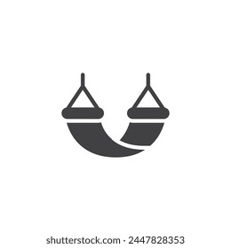 Hammock vector icon. filled flat sign for mobile concept and web design. Hammock glyph icon. Symbol, logo illustration. Vector graphics