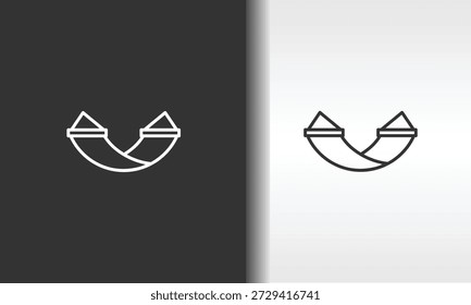 Hammock Vector, Icon Or Logo Sign Isolated Symbol Illustration