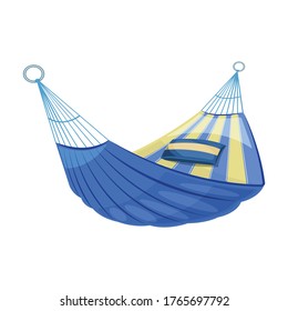 Hammock vector icon.Cartoon vector icon isolated on white background hammock.